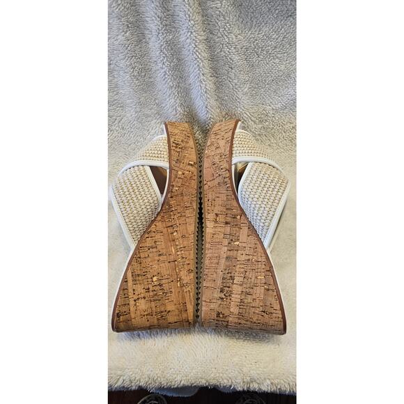 NEW Donald Pliner‎ Ilonar Crisscross Wedges Heels Platform Women Size 11M White - Picture 5 of 8